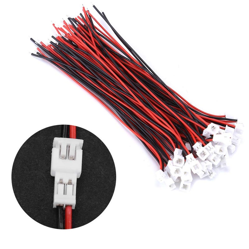 Hilitand 20 Sets/Pack Micro JST 1.25MM 2 Pin Male w Female Connector Plug with Wires Cables(2 Pin - Image 5